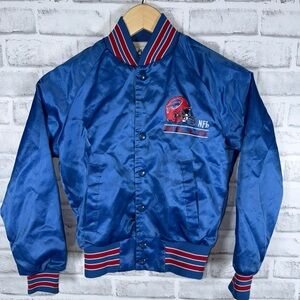 VTG 1990’s Buffalo Bills Chalk Line Satin Jacket Football NFL Youth 10/12